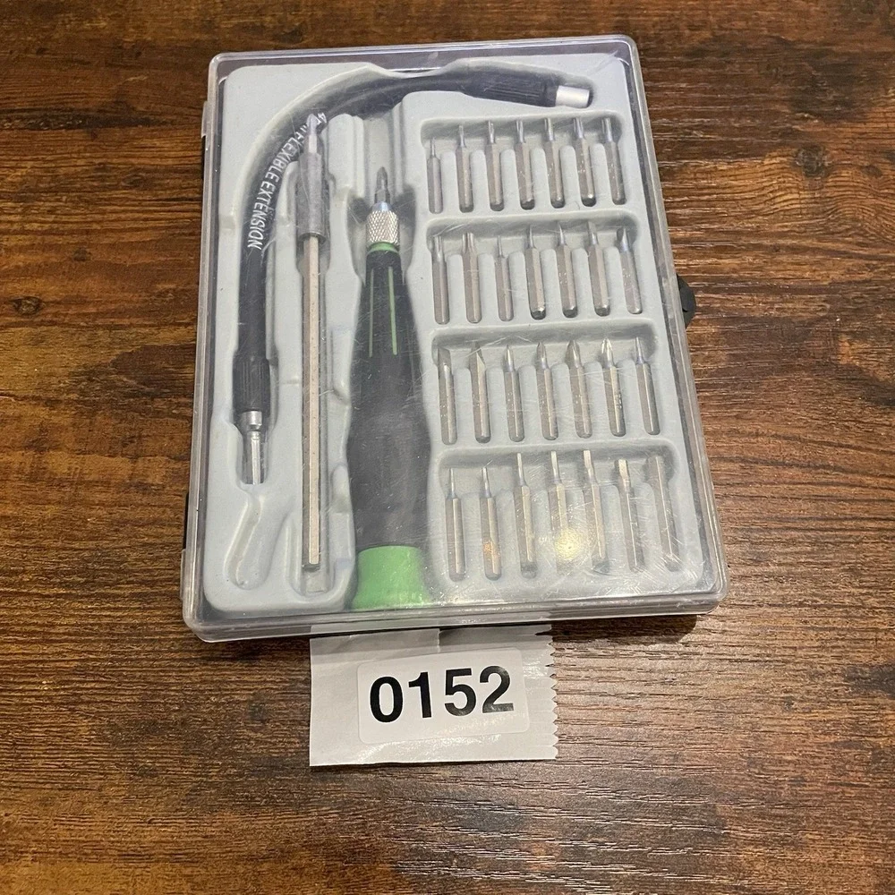 ✅Pittsburgh Precision 34 Pc Flexible Screwdriver Bit Set Case 93916 #️⃣0152